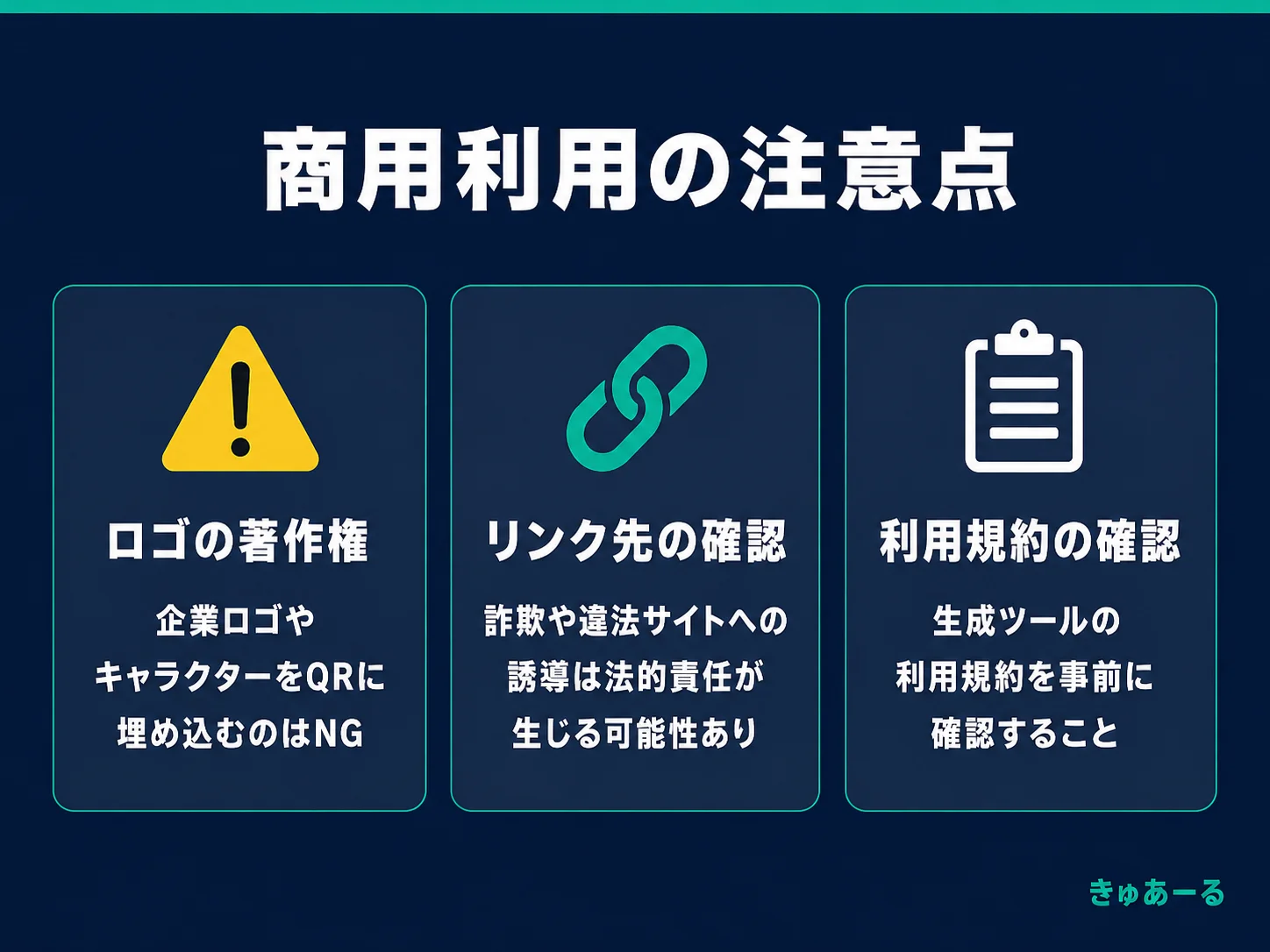 QRコード商用利用の注意点